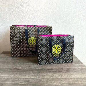 2 Tory Burch Paper Shopping Bags Gift Bags